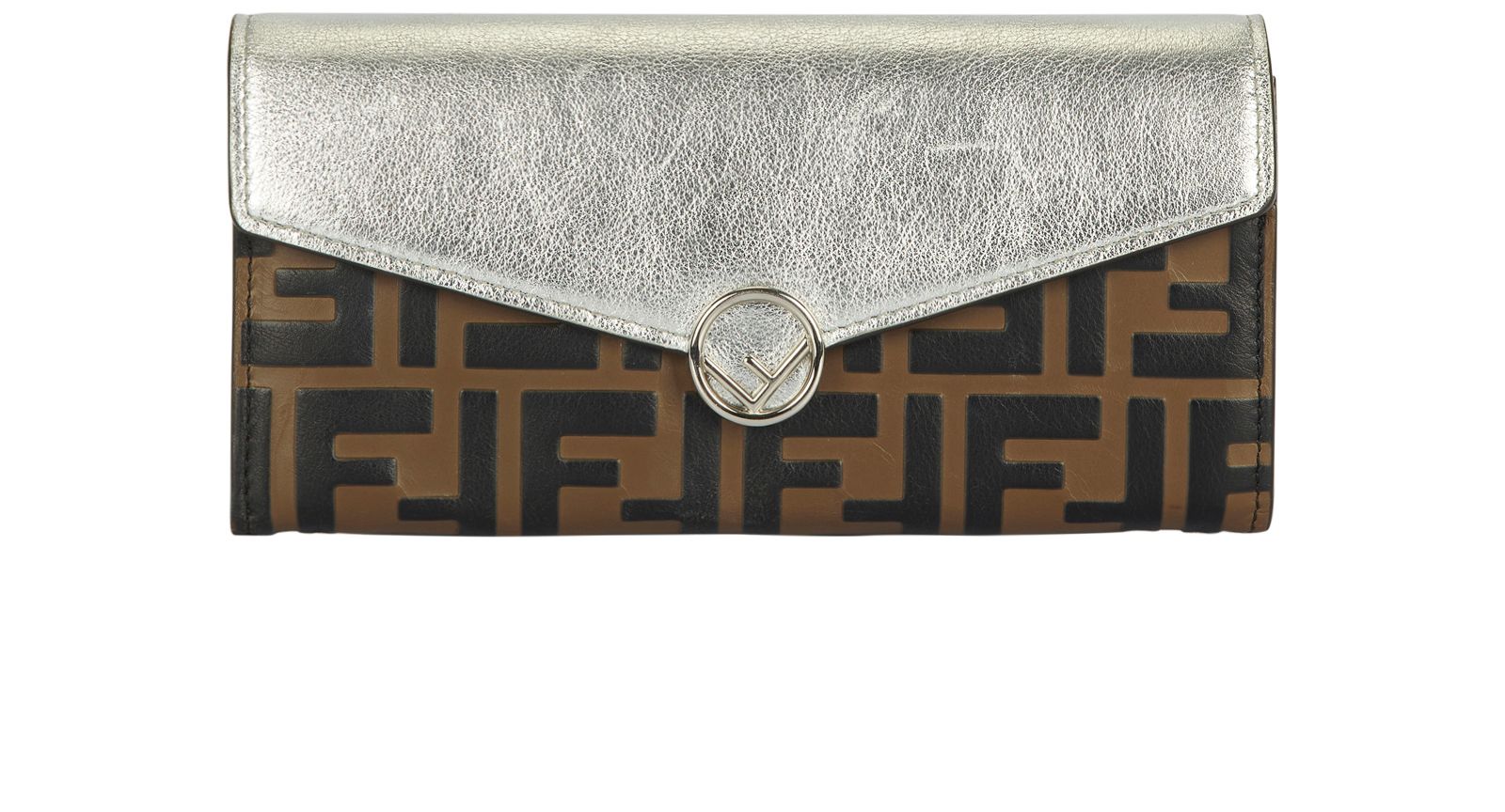 Fendi ff logo on sale wallet